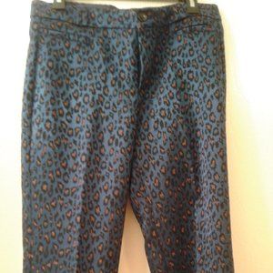 Size 8 blue leopard print pant